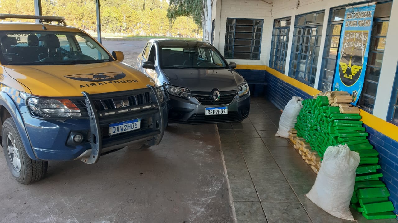 Polícia Militar Rodoviária apreende 365 quilos de maconha