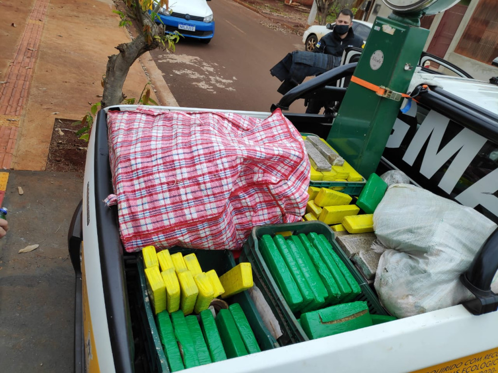 GM encontra 300 quilos de maconha e fecha entreposto em Dourados