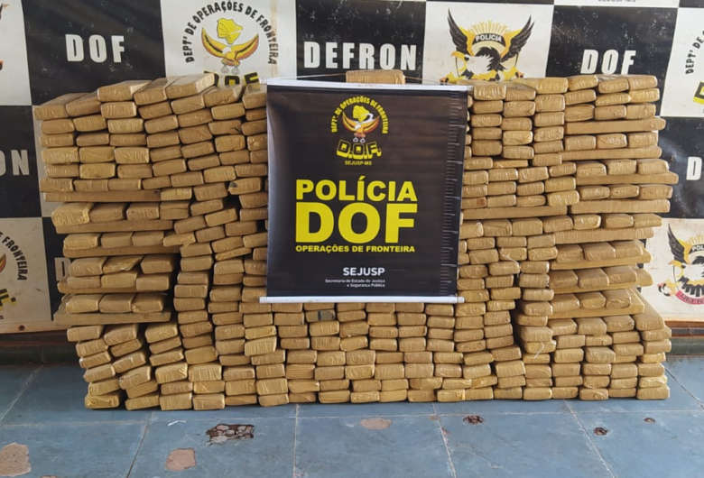 Traficante com 400 kg de maconha entra em confronto com a polícia e morre baleado