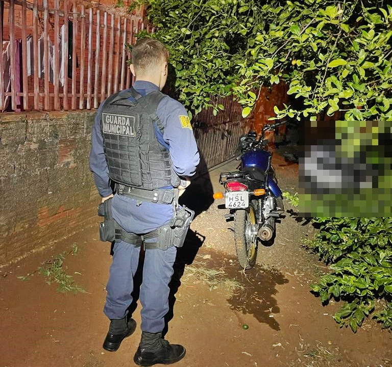 Guarda recupera motocicleta furtada em Dourados