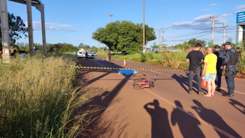 Nesse final de semana, de bicicleta, policial morre atropelado na Marcelino e motorista foge