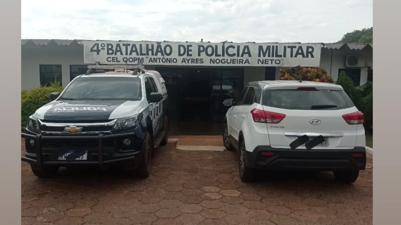 Policiais Militares do 4° Batalhão recuperam veículo que havia sido roubado em Campo Grande.