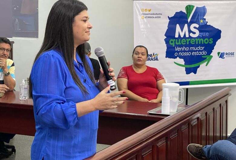 Rose Modesto visita oito cidades no final de semana apresentando o MS que Queremos