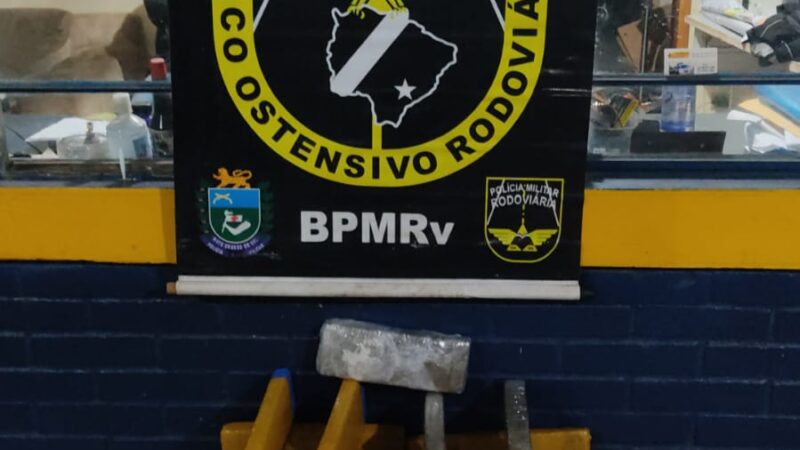 Polícia Militar Rodoviária apreende carga maconha na MS 164 em Ponta Porã