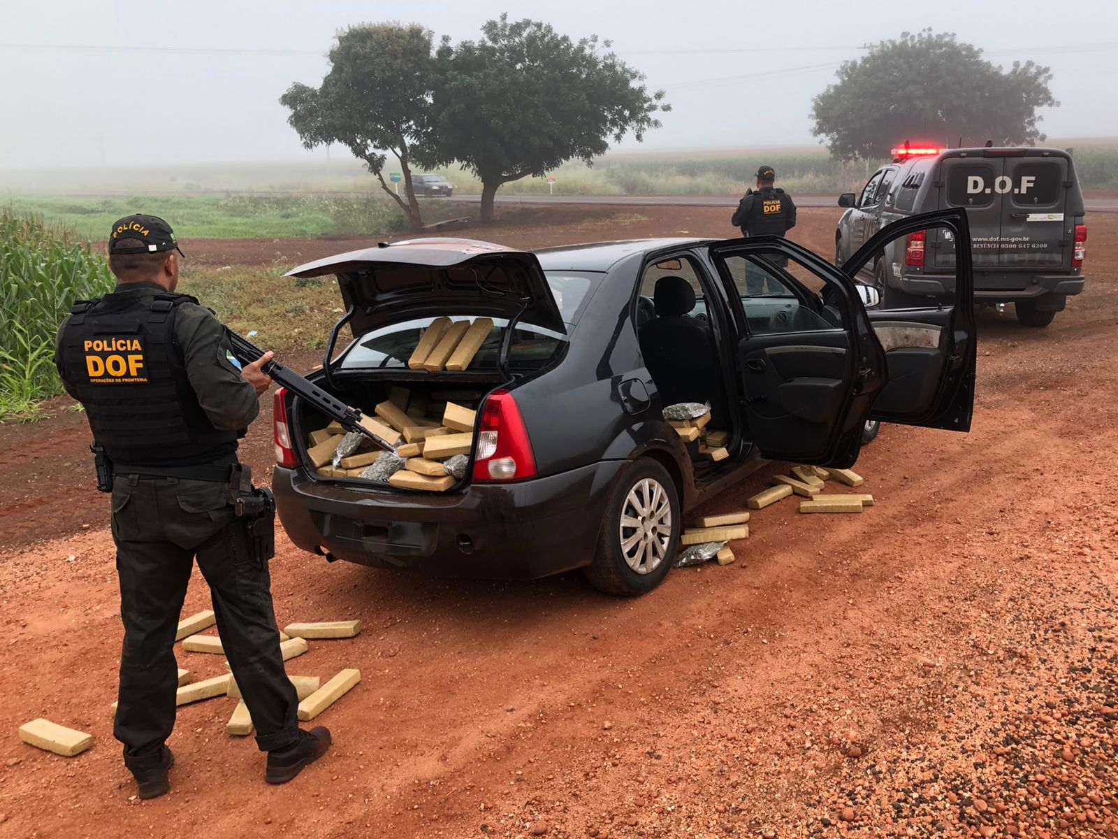 ‘Conhecido’ da polícia é preso pelo DOF com mais de 326 quilos de drogas