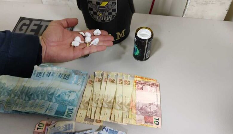 Preso por tráfico escondia porções de cocaína em frasco de desodorante