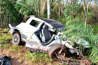 Traficante morre após sofrer acidente com o carro carregado de maconha em Vicentina