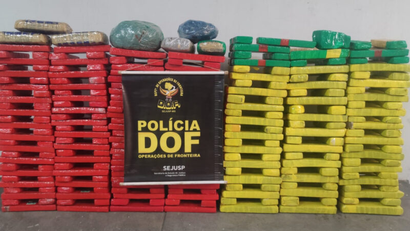 DOF apreende carga de maconha avaliada em R$ 660 mil na MS-289