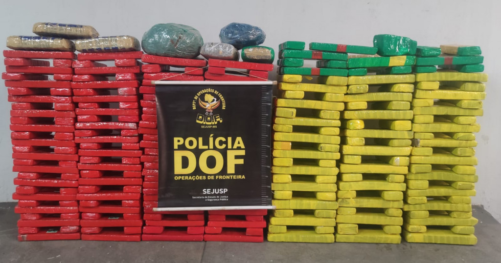 DOF apreende carga de maconha avaliada em R$ 660 mil na MS-289