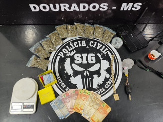 Motorista de aplicativo que fazia entrega de drogas em bares de Dourados é preso pelo SIG