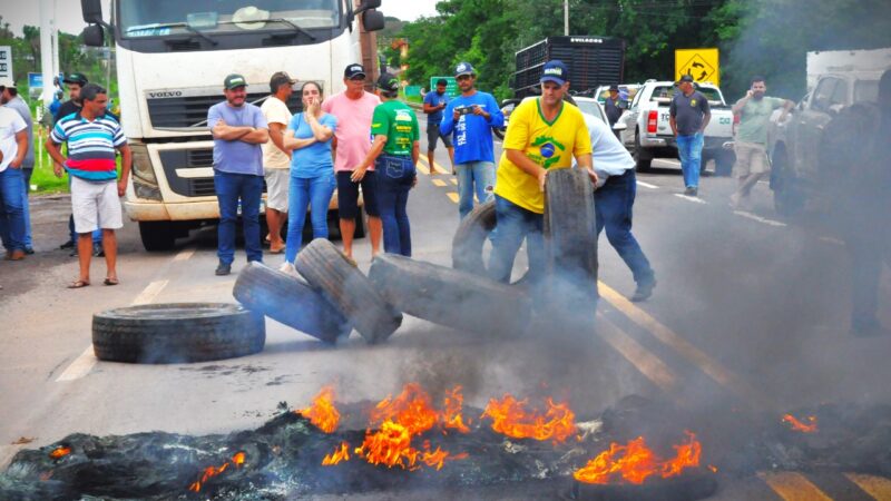 Manifestações continuam em nove trechos nas BR’s no MS