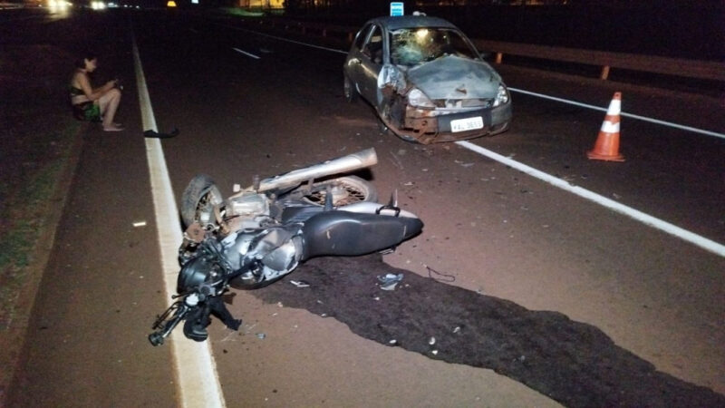 Motociclista fica em estado gravíssimo ao ser atropelado por motorista embriagada em Dourados