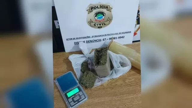 Rapaz é preso por tráfico de drogas em Dourados