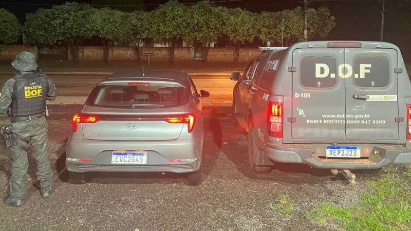 Agentes do DOF recuperam carro com registro de furto em São Paulo