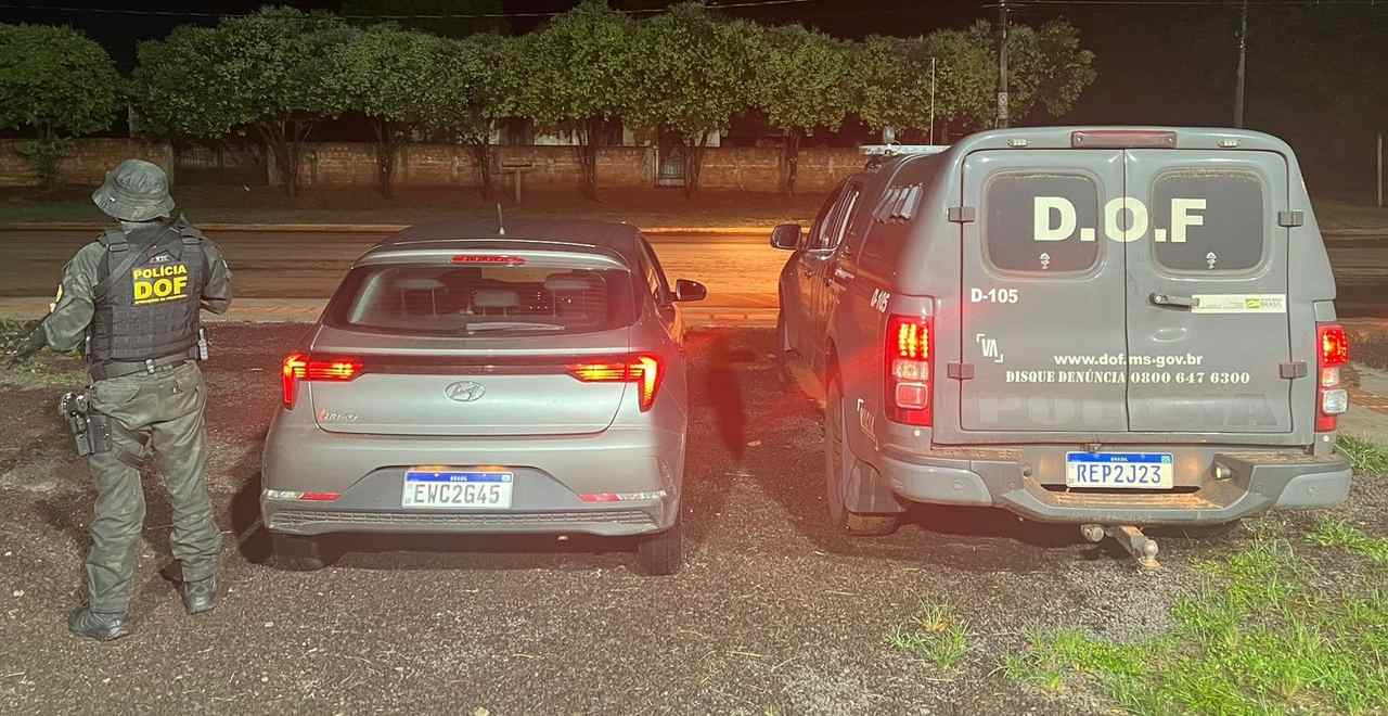 Agentes do DOF recuperam carro com registro de furto em São Paulo