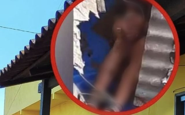 Dupla invade casa procurando por mulher e amarra 4 menores