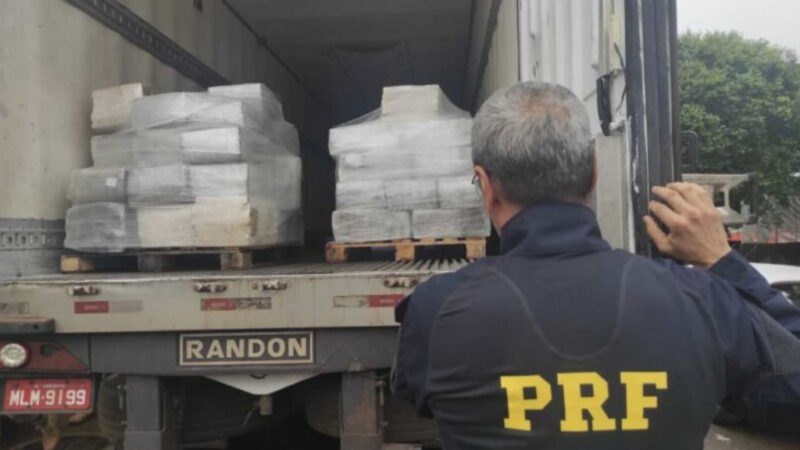 Em sua 5ª viagem para o tráfico, homem é preso pela PRF com 300 quilos de cocaína