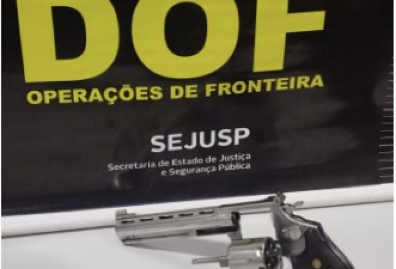 Adolescente é apreendido com arma de fogo em rodovia estadual