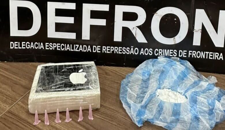 Homem é preso com tablete e porções de cocaína avaliadas em R$ 30 mil