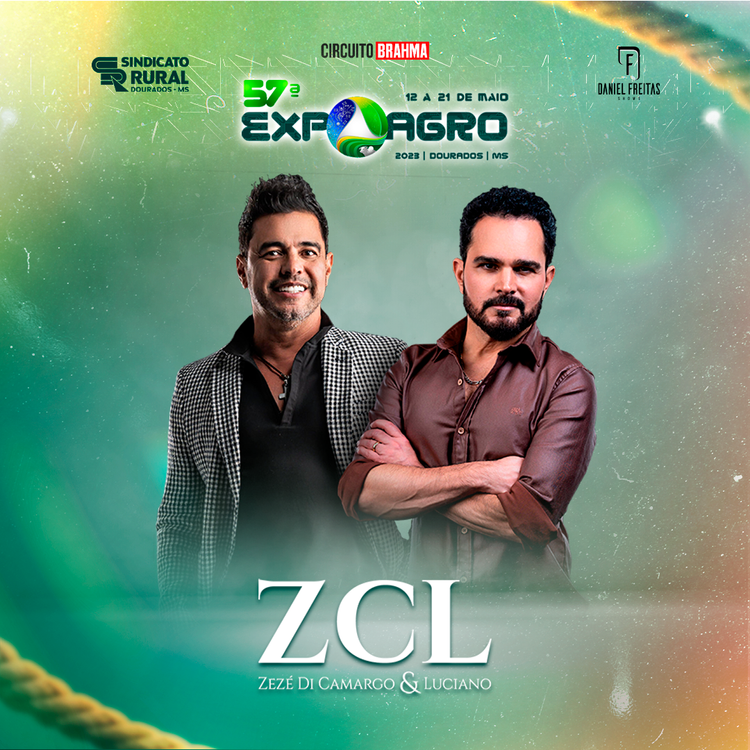 Show de Zezé Di Camargo e Luciano terá entrada gratuita na Expoagro