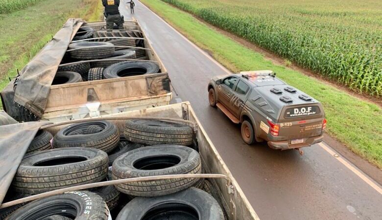 Motorista é preso com pneus ilegais avaliados em mais de R$ 1 milhão