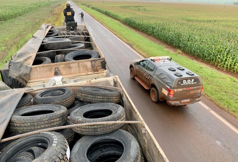 Motorista é preso com pneus ilegais avaliados em mais de R$ 1 milhão