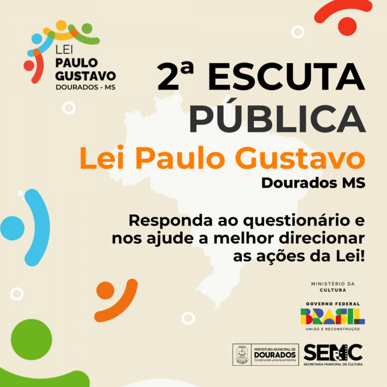 Prefeitura realiza 2ª escuta Pública sobre a Lei Paulo Gustavo