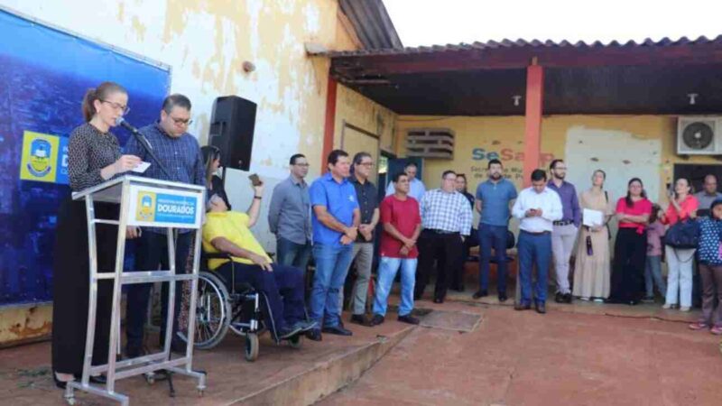 Prefeitura de Dourados anuncia reforma de posto de saúde da Vila São Pedro e entrega ambulância