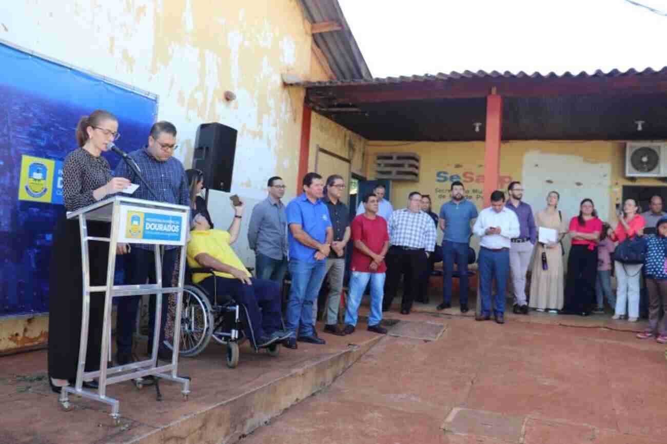 Prefeitura de Dourados anuncia reforma de posto de saúde da Vila São Pedro e entrega ambulância