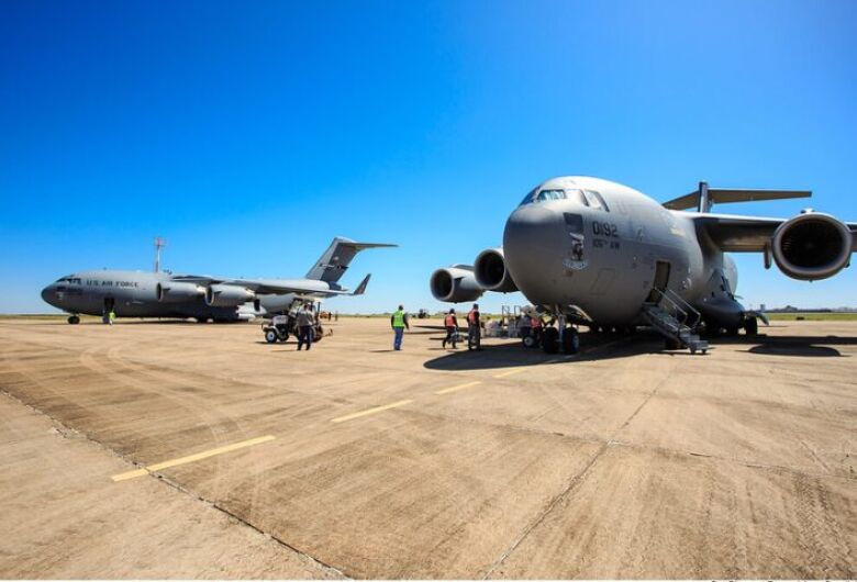 FAB utiliza aeroporto de Bonito para treinamento militar