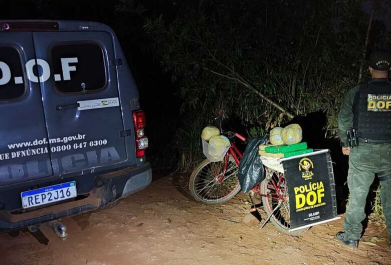 Ciclista acaba preso transportando maconha em Amambai