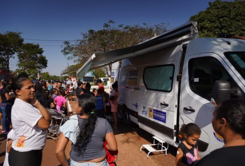 Odonto Móvel atende em Indápolis no Desenvolve Dourados em Ação