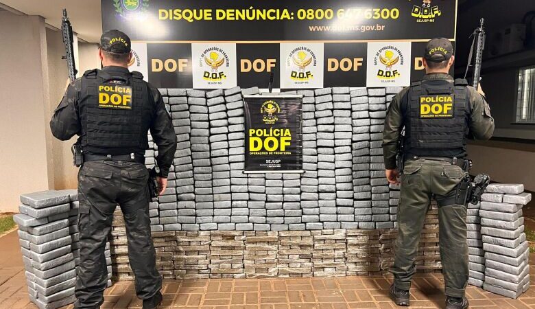 Polícia apreende quase uma tonelada de cocaína e maconha e fecha entreposto em Dourados