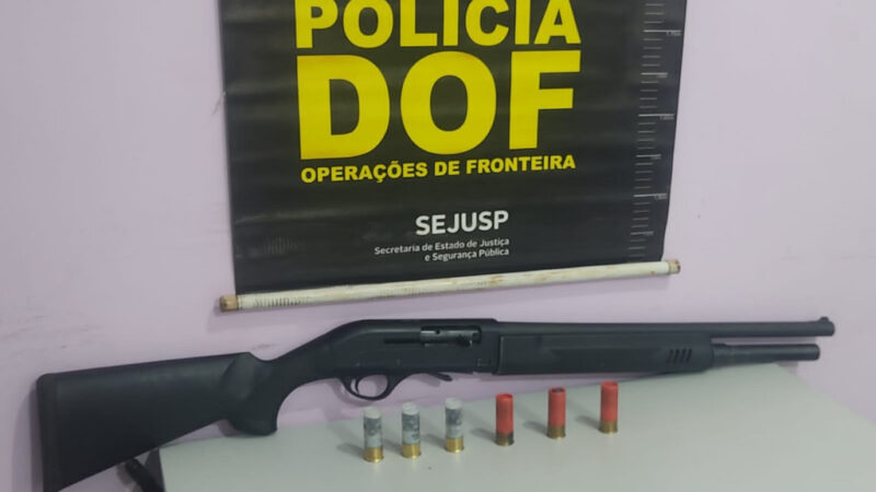 Polícia apreende arma de fogo em Guia Lopes da Laguna