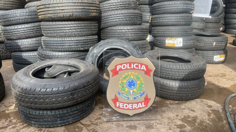 Alvos da PF usavam depósito para armazenar e distribuir pneus contrabandeados em Campo Grande