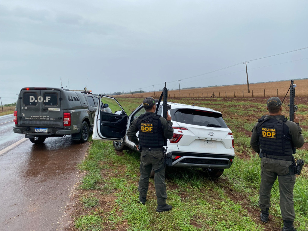 Veículo roubado em São Paulo é recuperado pela polícia em Rio Brilhante