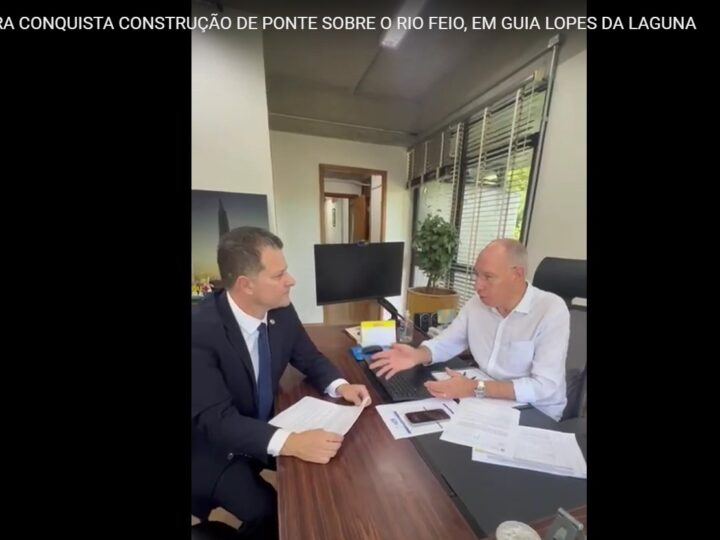 Riedel atende pedido de Renato e determina construção de ponte de concreto sobre o rio Feio em Guia Lopes da Laguna