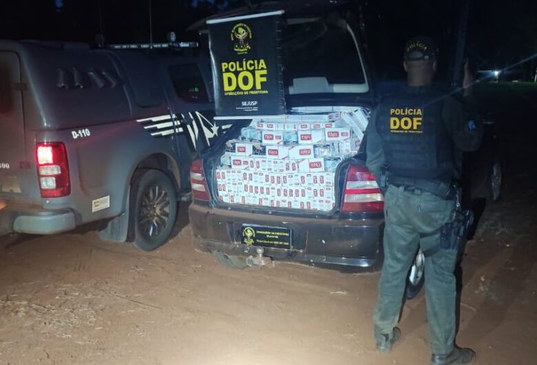 Veículo carregado com cigarros contrabandeados é apreendido em Maracaju