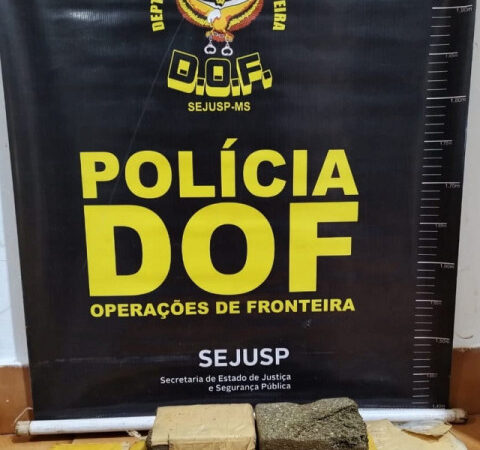 Homem que seguia para reserva indígena com maconha é preso pelo DOF