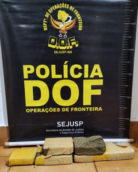 Homem que seguia para reserva indígena com maconha é preso pelo DOF