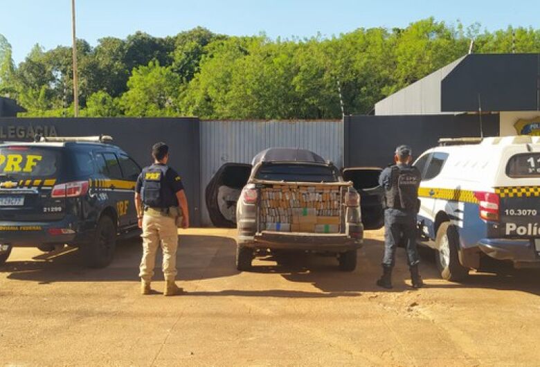 PRF apreende 1 tonelada de maconha em Jardim