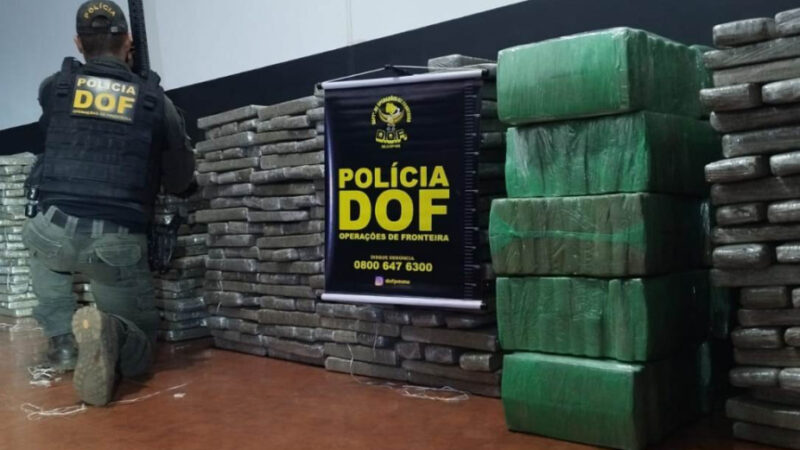 DOF apreende quase 1,6 tonelada de droga em Dois Irmãos do Buriti
