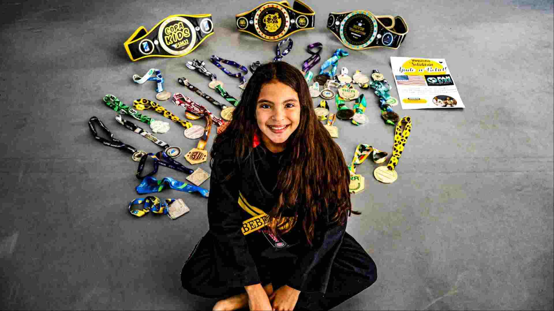 Estrela do jiu-jitsu de MS, Bebel tem mais de 38 vitórias no tatame e busca campeonato nos EUA