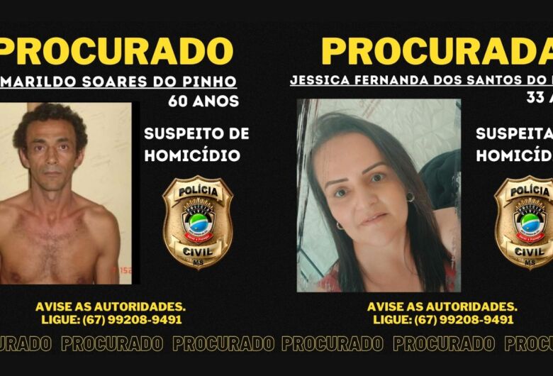 Polícia divulga retratos e busca por pai e filha mandantes de assassinato em MS