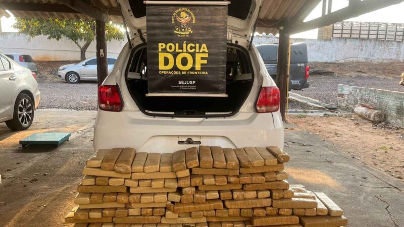 Motorista tenta fugir, mas acaba preso com R$ 500 mil em maconha na BR-262 a caminho de Minas Gerais