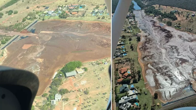 Barragem de lago que rompeu em condomínio de luxo é ‘totalmente’ irregular, diz Imasul após desastre ambiental