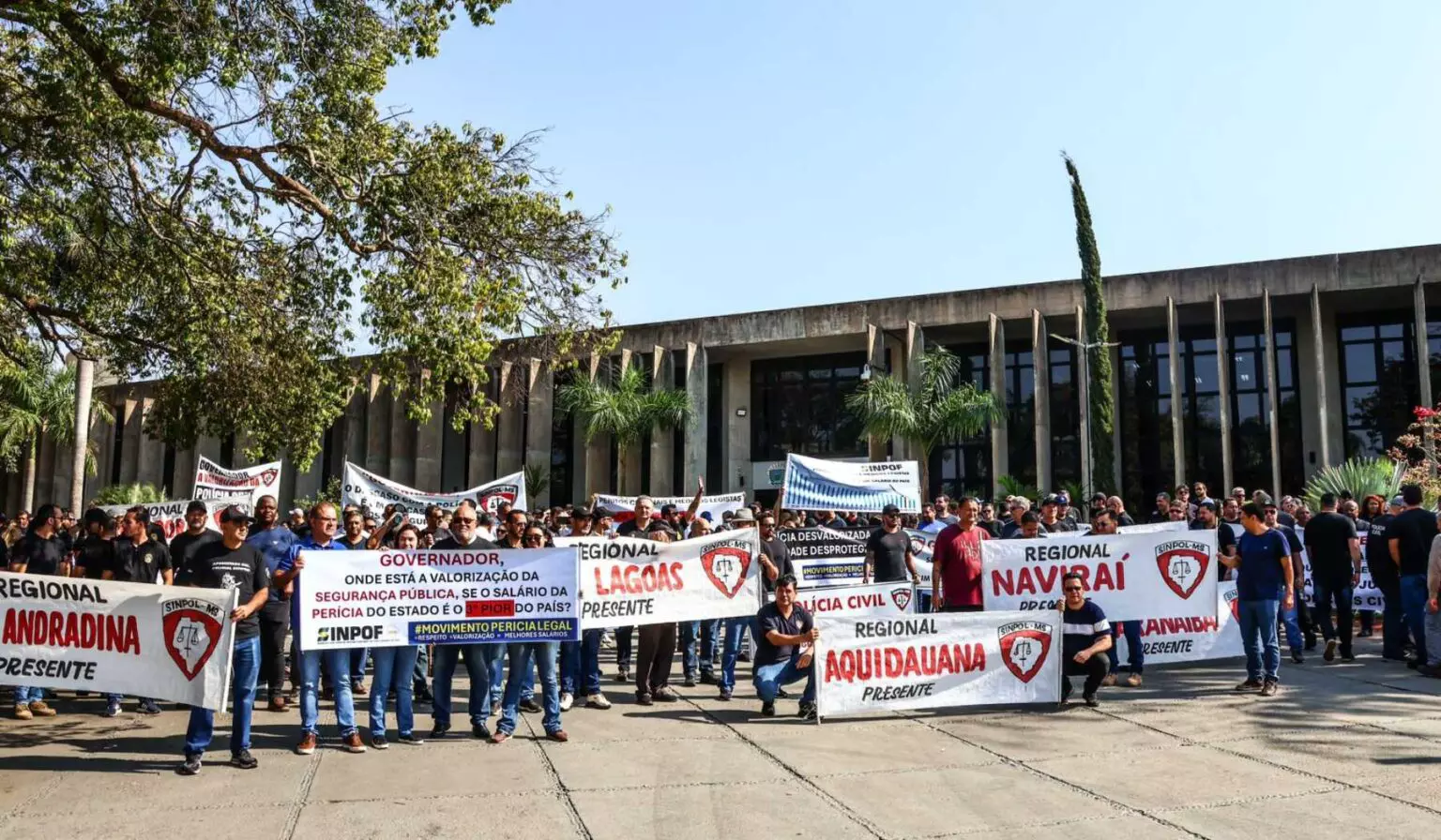 Na Alems, policiais civis e peritos reivindicam reajuste e pedem comissão para negociações com Governo