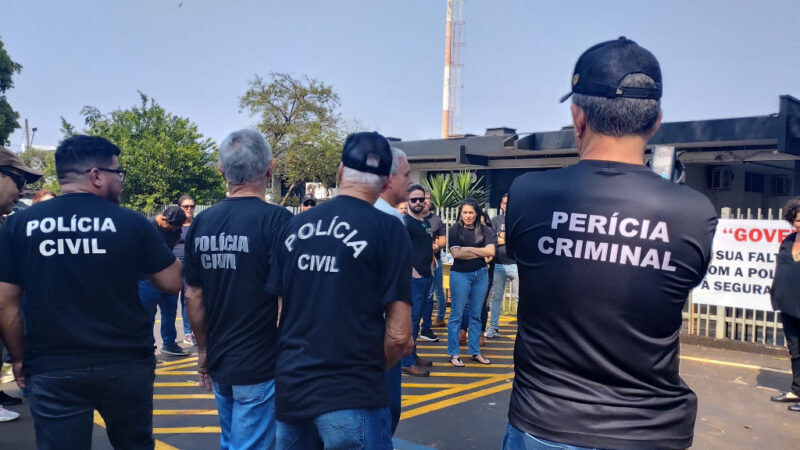 Policiais civis iniciam paralisação de 24 horas em delegacias de Dourados