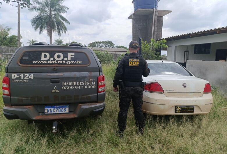 DOF apreende veículo com adulteração de sinal identificador em Tacuru