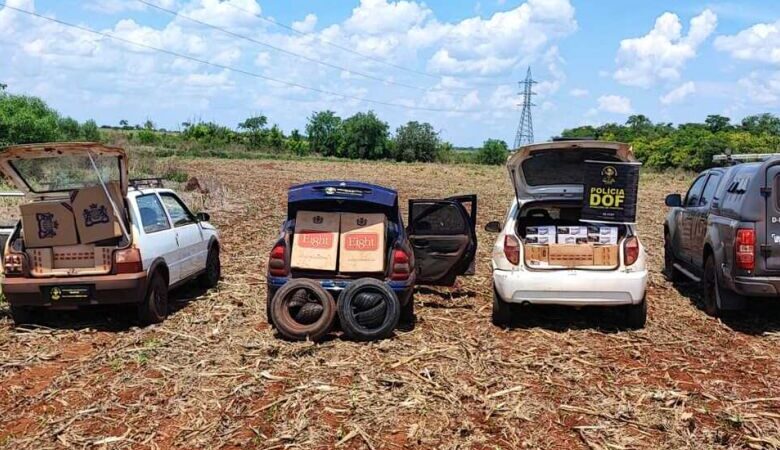 Polícia apreende três veículos com contrabando do Paraguai que seriam entregues em Dourados